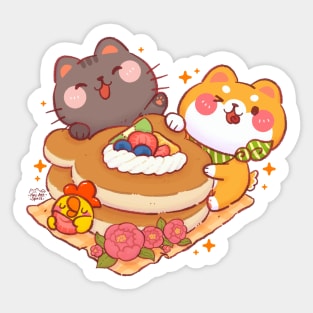 Cute Fruity Pancake Sticker